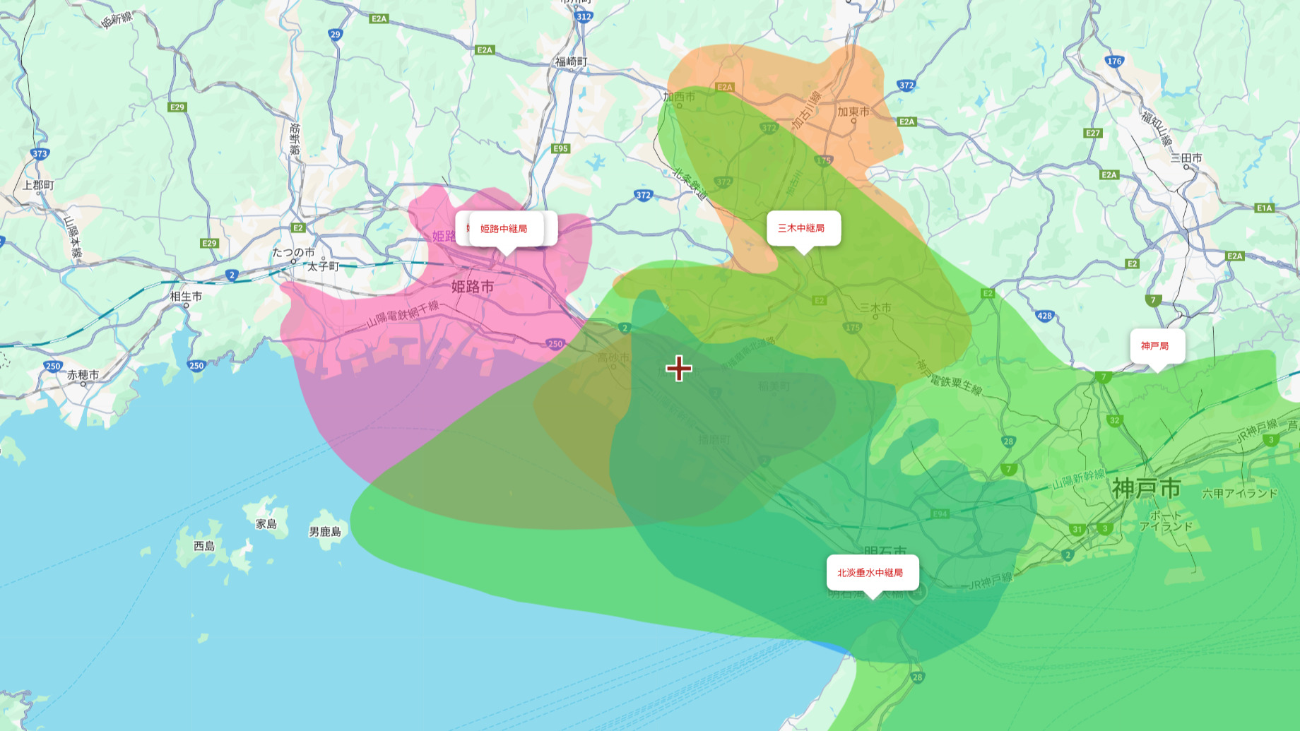 加古川市の電波事情